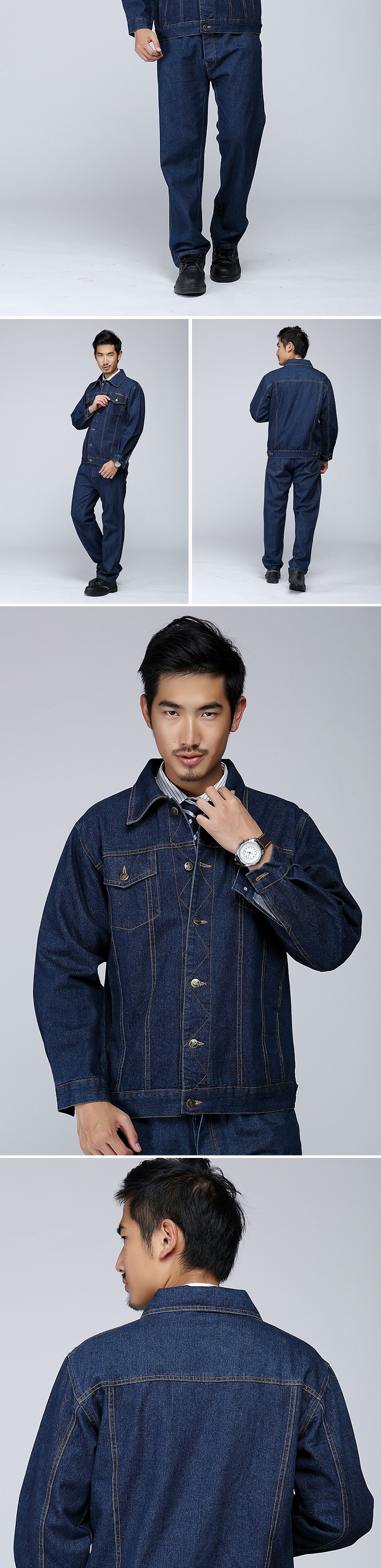Denim Pants Clothing Coverall Working Clothes for Customized Safety Workwear Uniform