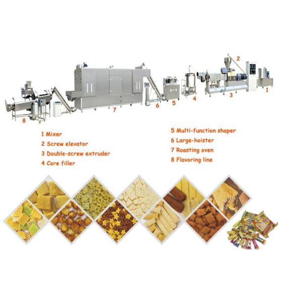 Industrial Snack Food Extruder Machine Extruded Inflated Technology CE ISO Approved