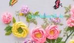 100% pure silk embroidery ribbon