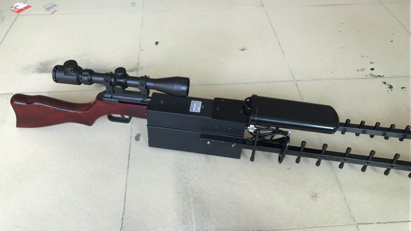 UAV jammer 1500m UAV signal jamming shielding gun style UAV reaction equipment