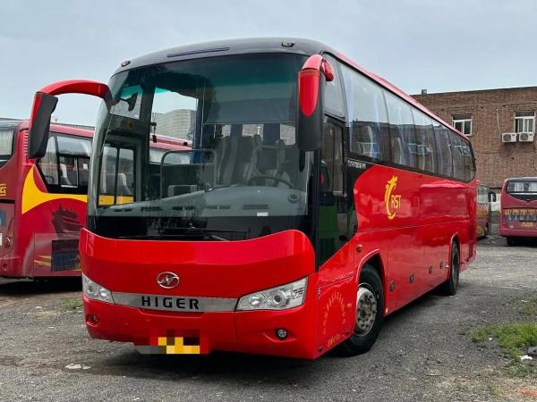 Used Commercial Bus 49 Seats Luggage Compartment 2 Doors Sealing Window With A/C