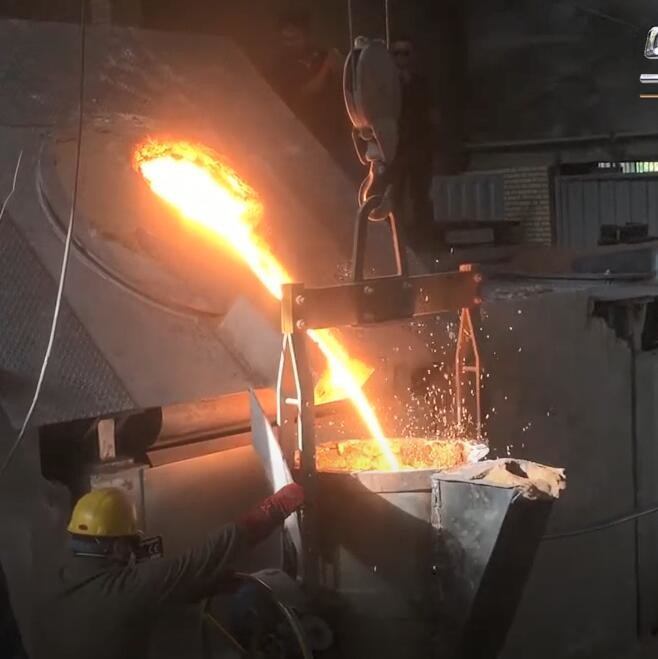 China 2000HZ 800A Induction Brass Aluminum Melting Furnace on sale