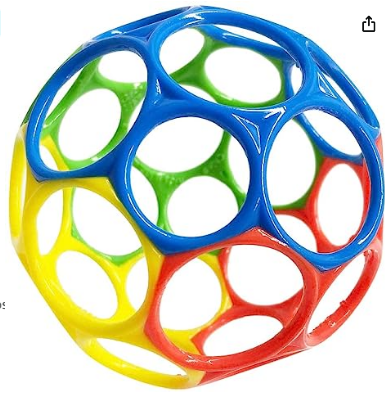 Other Educational Toys Silicone Hand Ball Baby Teether Rattle Toy for 6-12 Months