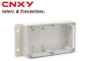 China Dustproof Flanged Plastic Box , Clear Waterproof Enclosure 158*90*46 Mm factory
