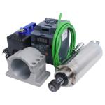 Milling Spindle Motor 2.2KW ER20 4Bearing Water-cooled 24000rpm VFD Inverter CNC