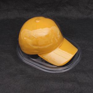 China Custom Clear Hat Packing Plastic Box Hats Clamshell Blister Packaging Box on sale