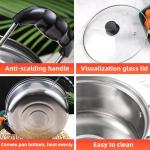 Hot Sale 10 Piece Stainless Steel Cookware Soup Pot Set Stock Pots Cooking Ware