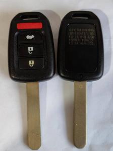 China 433Mhz 3+1 Button 47 Chip MLBHLIK6-1TA Key Remote For 2017 - 2021 Honda Civic factory