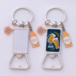 Round Sublimation Metal Keychain Pendant For Sublimation Photo Transfer Printing