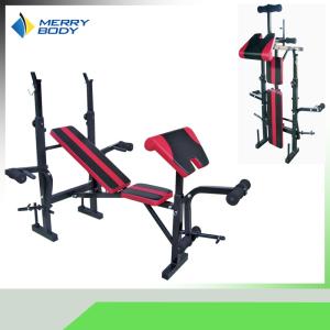 China Merrybody Bench Press With Leg Curl Weight Gym 24.5kg Body Building factory