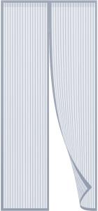 China Easy Fix Adjustable Door Mosquito Net Durable Magnetic Polyester Screen Door factory