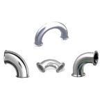 Durable Sanitary Butt Weld Fittings Sanitary Elbow Union Connection For Food
