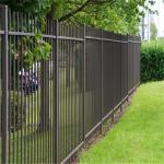 Black Outdoor Metal Picket Steel Fence 6ft X 8ft Wrought Iron Garden Fence