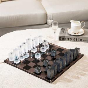 China Coffetable Decor Premium Smoke Acrylic Chess Game Board factory