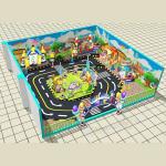 Funny Kids Amusement Ride , Indoor Amusement Rides Driving Traffic Town