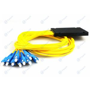 China FTTH / FTTB / FTTX ABS Box PLC Splitter , High Return Loss 1x8 PLC Optical Splitter factory