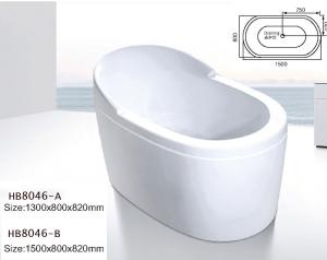 China Bathtubs, freestanding Bathtub without faucet , hand shower HB8046 factory