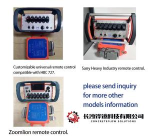 China Putzmeister Concrete Pump Remote Controlwith Emergency Stop 433MHz-490MHz factory