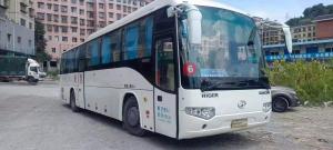 China Used Coach Bus Model KLQ6129 Used Higer Bus 53 Seats Good Passenger Bus Double Doors Steel Chassis Low Kilometer factory