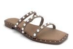 Comfortable Stylish Womens Flat Sandals With Leather Upper Material