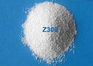 China Z300 Z800 Ceramic Shot Peening Beads Blasting Media Spherical White Color factory