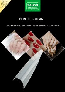 China Sharp Shape Nail Tips 500 PCS Natural Acrylic Fake Nail Kit For Nail Extensions factory