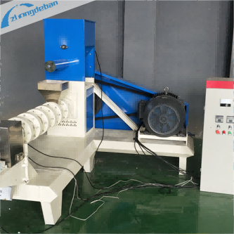 600-1200 Kg/H Screw Feed Extruder For Producing Pet And Floating Fish Feed 55kw
