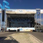 50cm 520 Alloy Concert Truss System , Water Proof Crank Stand Lighting Truss