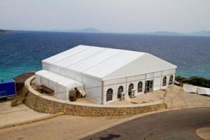 China Water Proof Fabric Clearspan Structure For 300 People Commeicial Party factory
