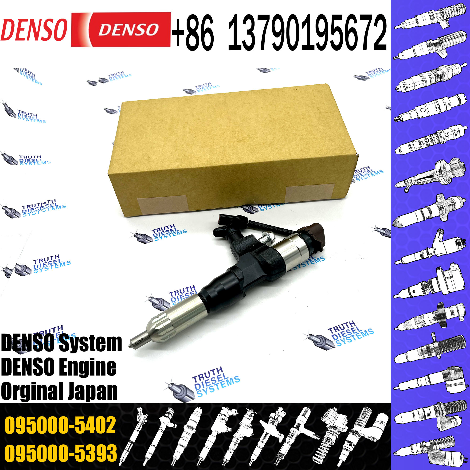 Common Rail Injector 23670-E0281 095000-5402 23670-E0280 Injector For HinoS05C Injector Nozzle 23670-E0281 095000-5402
