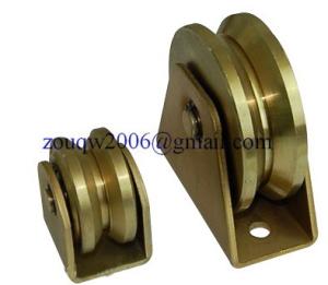 China Sliding gate roller GW613 Y Groove，Galvanized, Iron, Double bearing factory