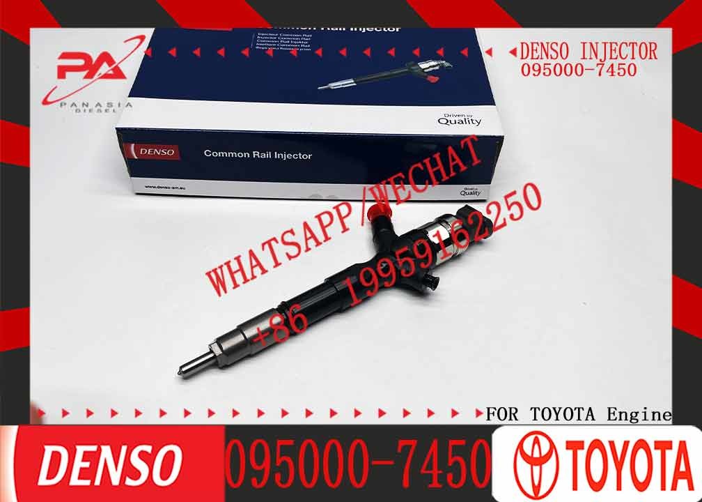 1KD Injector Nozzle 095000-7450 Common Rail Injector 095000 7450 0950007450 for Toyota Hiace Dyna 3.0 d