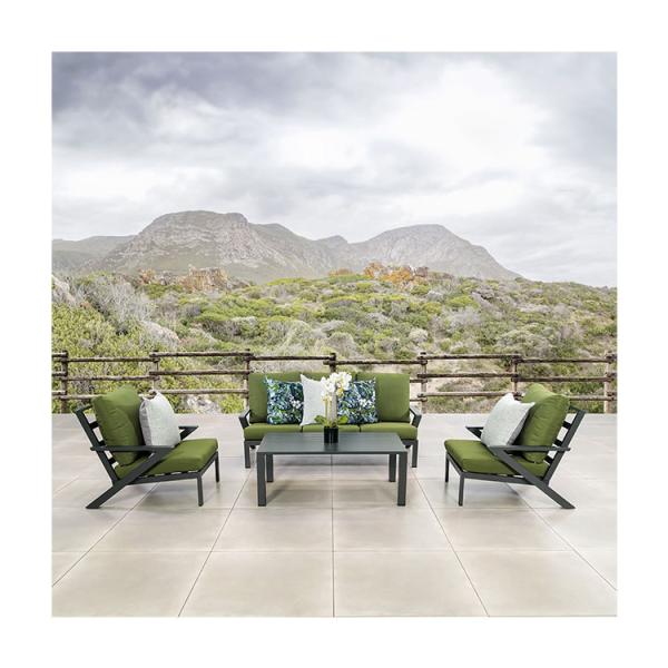 Aluminum Frame AJUNION 4 Piece Outdoor Furniture Set for Leisure Facilities and
