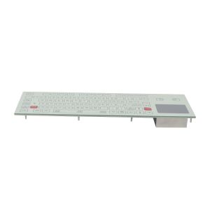 IP65 Industrial Flat Membrane Ruggedized Keyboard With Touchpad