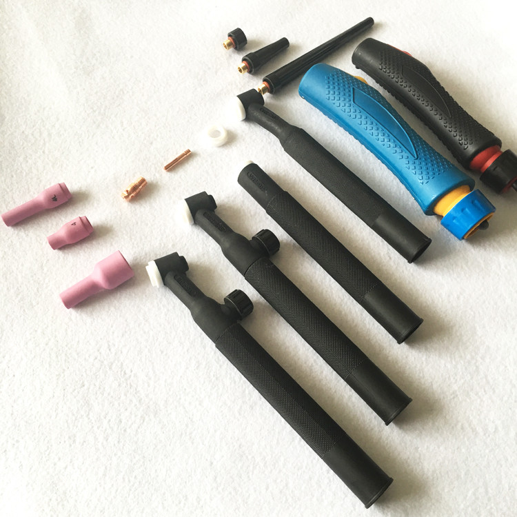 Air Cooled Wp9 Torch , Mig Welder Parts 4M 8M Standard Length 60 Degree Duty Cycle