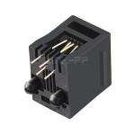 Amphenol 90511-001LF Compatible LINK-PP LPJE614NNL 4P4C RJ11 Jack Tab Up Without