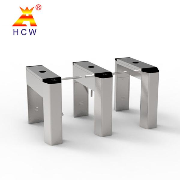 300-800mm Gate Length RFID Turnstile Gate Semi Automatic Pedestrian Security