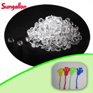 China Sungallon GP200 Series Clear TPE Elastomer Material for Soft Toys ISO14001 factory
