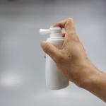 Collar Material PET 110ml Folding Nozzle Talcum Powder Spray Bottle for Baby
