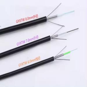 China OUTDOOR SINGLEMODE OVERHEAD ARMORED FIBRE OPTICAL CABLE GYXTW 2 6 8 12 CORE FIBER OPTIC CABLE factory