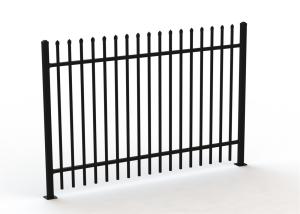 China Heavy-Duty School Fence1800mm High X 2400mm Wide 2 rails 40X40X2.5mm wall thick upright 25X25X2.0 powder coated factory