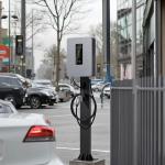 E-Mingze 20kW CCS2 Portable Electric Car Charger 50A Stand Column EV Charger