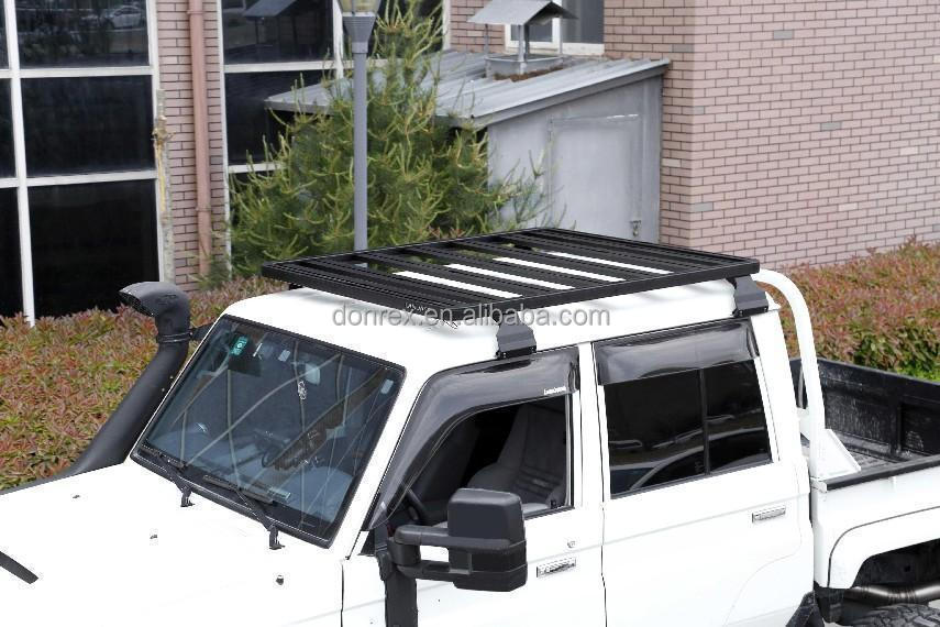 4x4 Top Roof Rail Rack Covers Cargo Carrie Aluminum Alloy Flat LC79 Car Roof Racks for Toyota