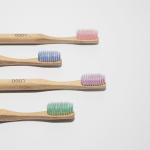 Reusable Vegan Bamboo Charcoal Toothbrush Soft BPA Free Nylon Bristles