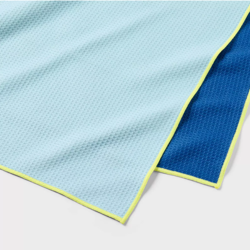 Eco Waffle Performance Beach Towel Made from Recycled Polyester with Benzoyl