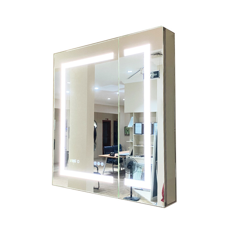 Rectangle Illuminated Bathroom Mirror Cabinet 32 In - 34 In LED Mirror Medicine