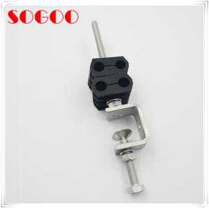 China M8 Threaded Hole Feeder Cable Clamp SUS304 PP Rubber For Base Station factory