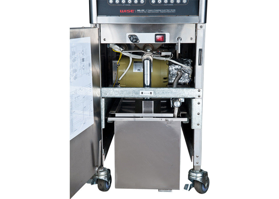28Liters Commercial Electric Deep Fryer with Filtration Single Tank Floor - Type