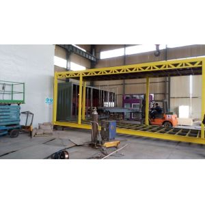 Galvanized Prefab Container House with Glass Wool Panels