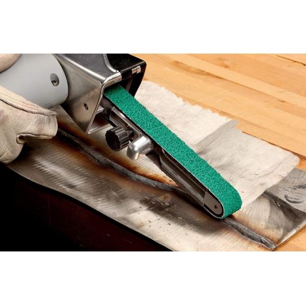 Zirconia Alumina Ceramic Abrasive Polyester Sanding Belts Cool Grinding Technology